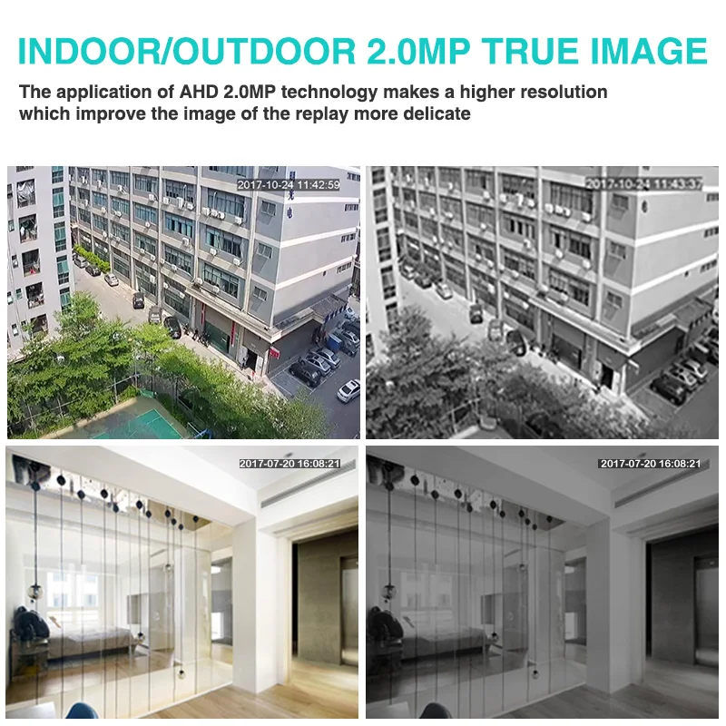 Full HD 2.0MP 2000TVL для дома и улицы купол безопасности Камера 1080P (4 в 1 AHD/TVI CVI/960 H CVBS) 24 шт.