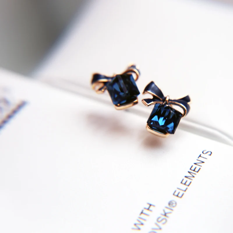 JZTOP корейский темно-синий акварель квадратный кристалл фотография подарок для