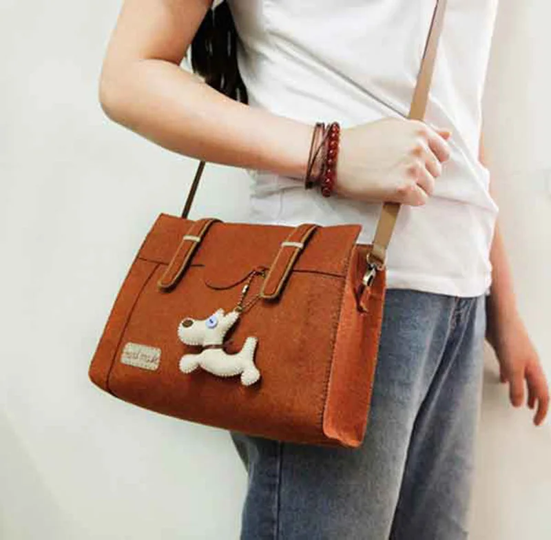 Сумка женская из фетра ручная работа коричневый цвет работа|package|package bag |