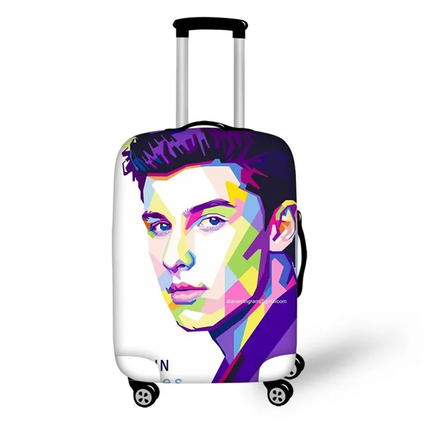 CDZHL510SML Чехол для путешествий Thikin Mendes Shawn для девочек, школьный чемодан с рисунком, защитный чехол, дорожная сумка, защитная куртка - Цвет: CDZHL510SML