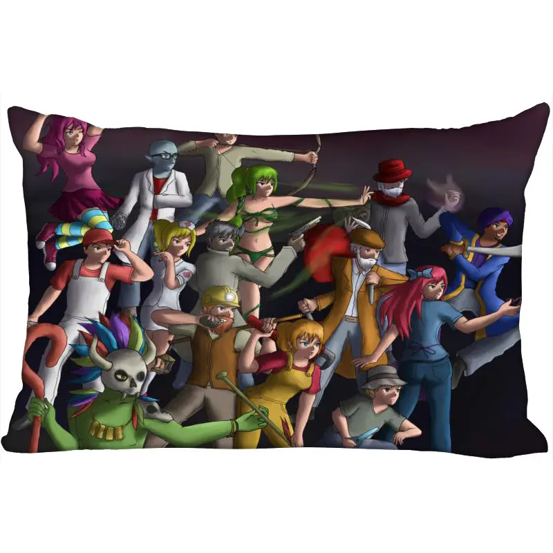 Pillow Case Пользовательские Terraria Новое поступление прямоугольные аниме Наволочки на молнии Пользовательские наволочки Свадебный Декоративный Рождественский подарок - Цвет: Pillow Case