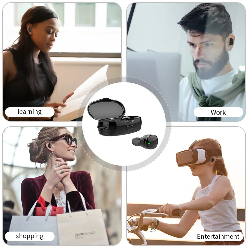 Беспроводные Bluetooth наушники Tws стерео водонепроницаемые спортивные музыкальные