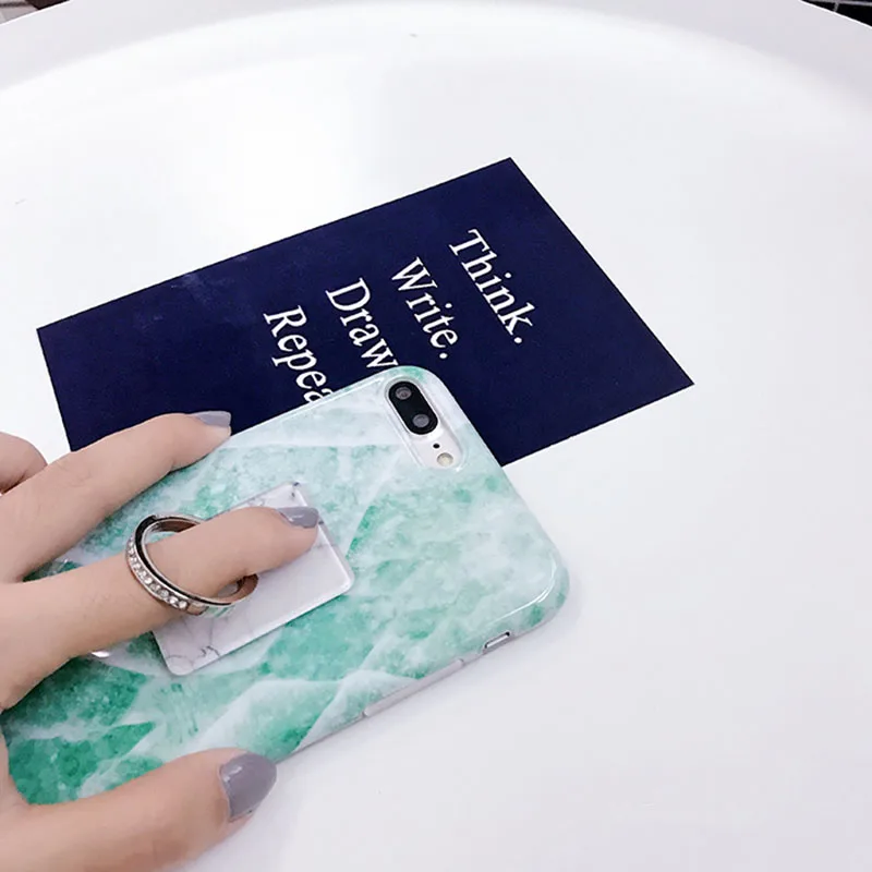 Для huawei, модное разноцветное кольцо на палец, универсальный мраморный Чехол для мобильного телефона samsung, подставка-держатель для смартфона, чехол для iPhone