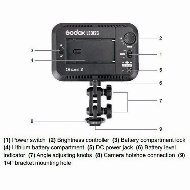 Видеолампа Godox LED126 LED 126 для цифровых камер Видеокамеры DV Свадебная видеосъемка