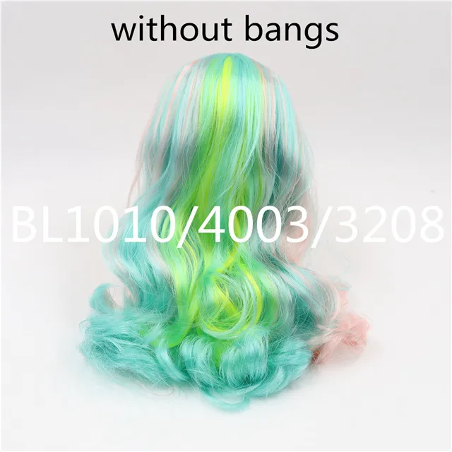 d Blyth кукла ледяной rbl головы и купол красочные волосы парик для DIY пользовательские куклы - Цвет: d