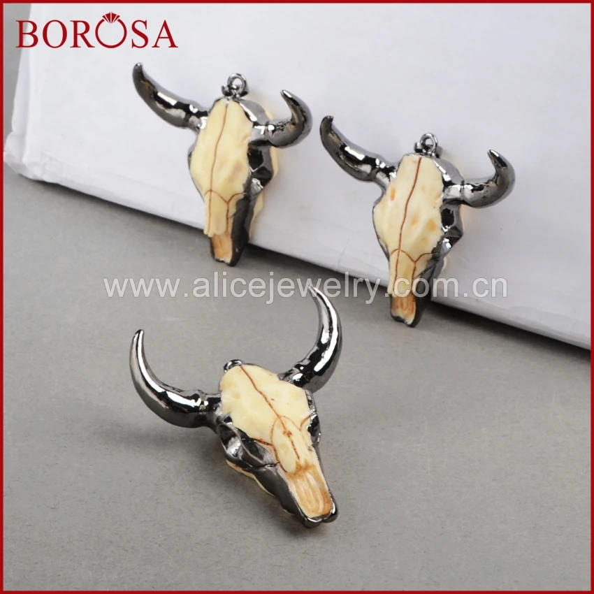 Бороса Мода буйвола головной убор черный пистолет цвет бык крупного рогатого