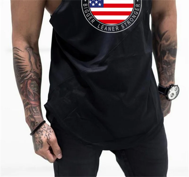 Мужская хлопковая + сетчатая Толстовка Muscleguys 2020 майка рубашка без рукавов жилет