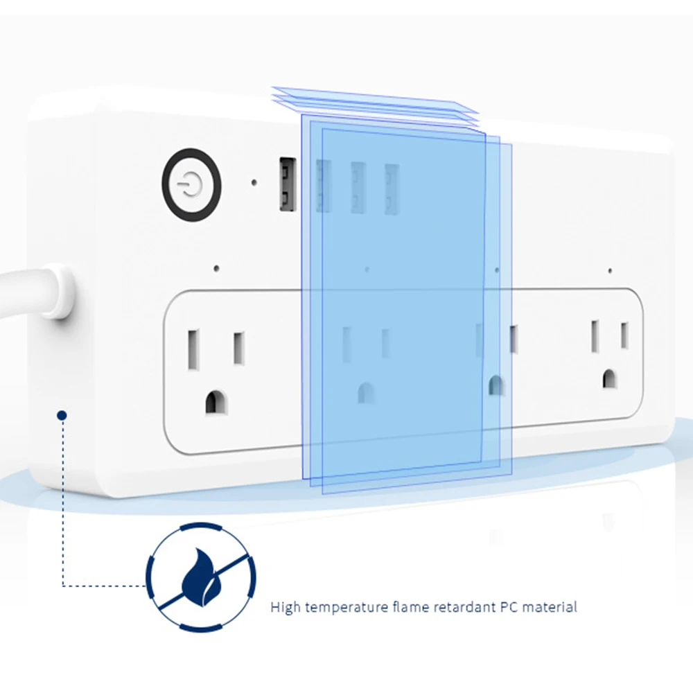 4 USB порта Голосовое управление Smart Wifi power Strip surge protector несколько розеток питания для Amazon Echo Alexa Google домашний таймер