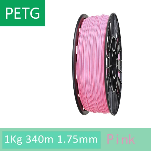 Дерево/PETG/TPU = FLEX/нейлон/TABS Филамент пластик YOUSU для 3d принтера ANET ENDER/1 кг 340 м/диаметр 1,75 мм/ из города - Цвет: PETG Pink 1kg