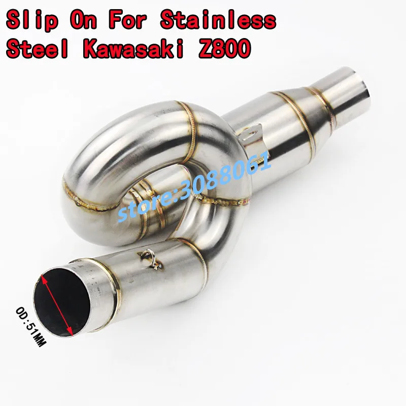 Z800 полная система мотоцикла Модифицированная нержавеющая сталь круглая