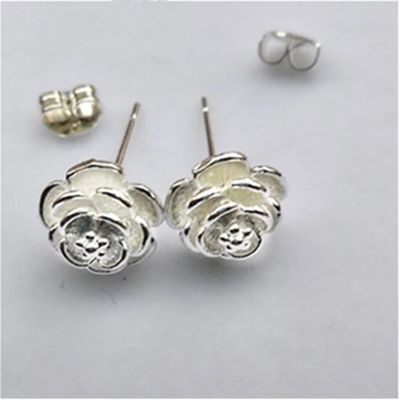 2019 модные ювелирные изделия серьги с покрытием на удачу Матовый Цветок милые