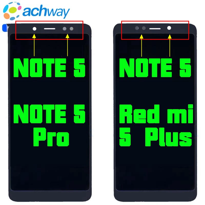 

ЖК-дисплей для Xiaomi Redmi Note 5 Pro, сенсорный экран для Note 5 Pro, ЖК-экран в сборе для Xiaomi Redmi 5 Plus, ЖК-дисплей