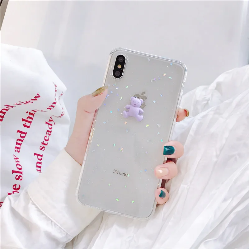 Симпатичные 3D липкие конфеты цвет чехол для iphone 8 мягкие чехлы 6 7 Plus X XS Max XR