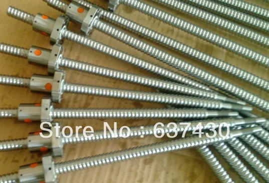 

3pcs ball screw RM1605 -L300/400/500mm-C7 +3pcs 1605 single nut+end machined+3sets BK/BF12 end bearings