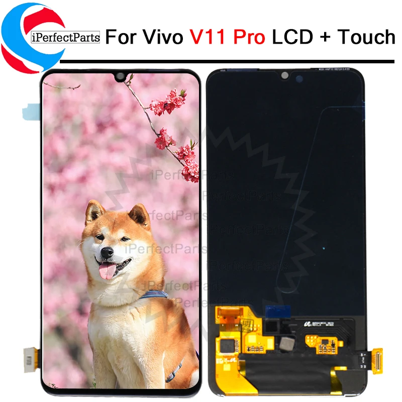 ЖК дисплей 6 41 дюйма для Vivo V11 pro с сенсорной панелью дигитайзер в сборе замена