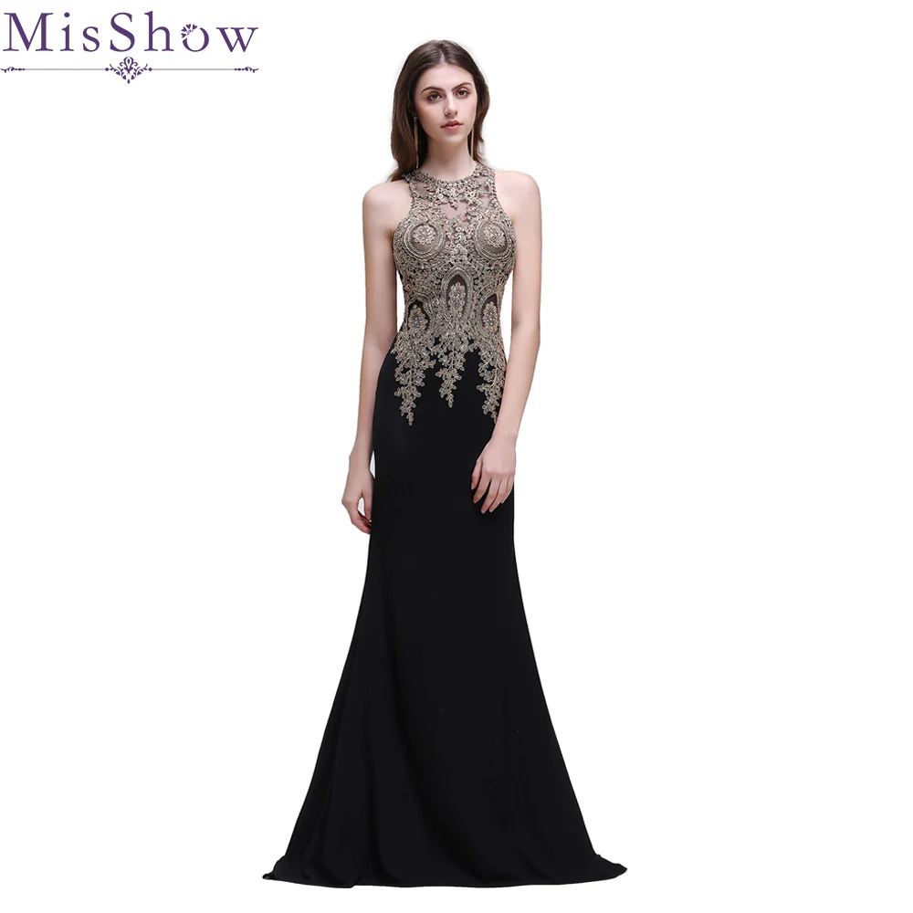 Robe De Soiree 2019 черные вечерние платья размера плюс Элегантные русалки без рукавов
