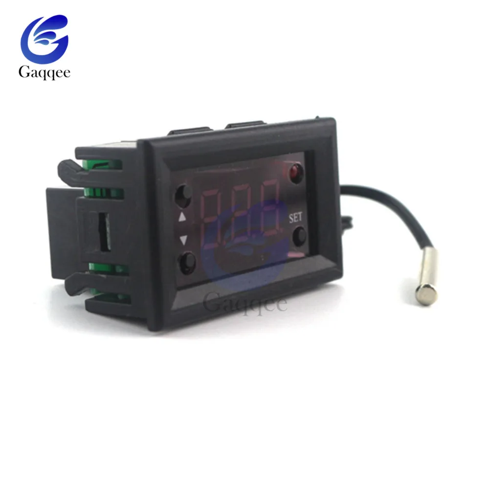 W1218 DC 12V светодиодный цифровой термостат регулятор температуры термометр Монитор
