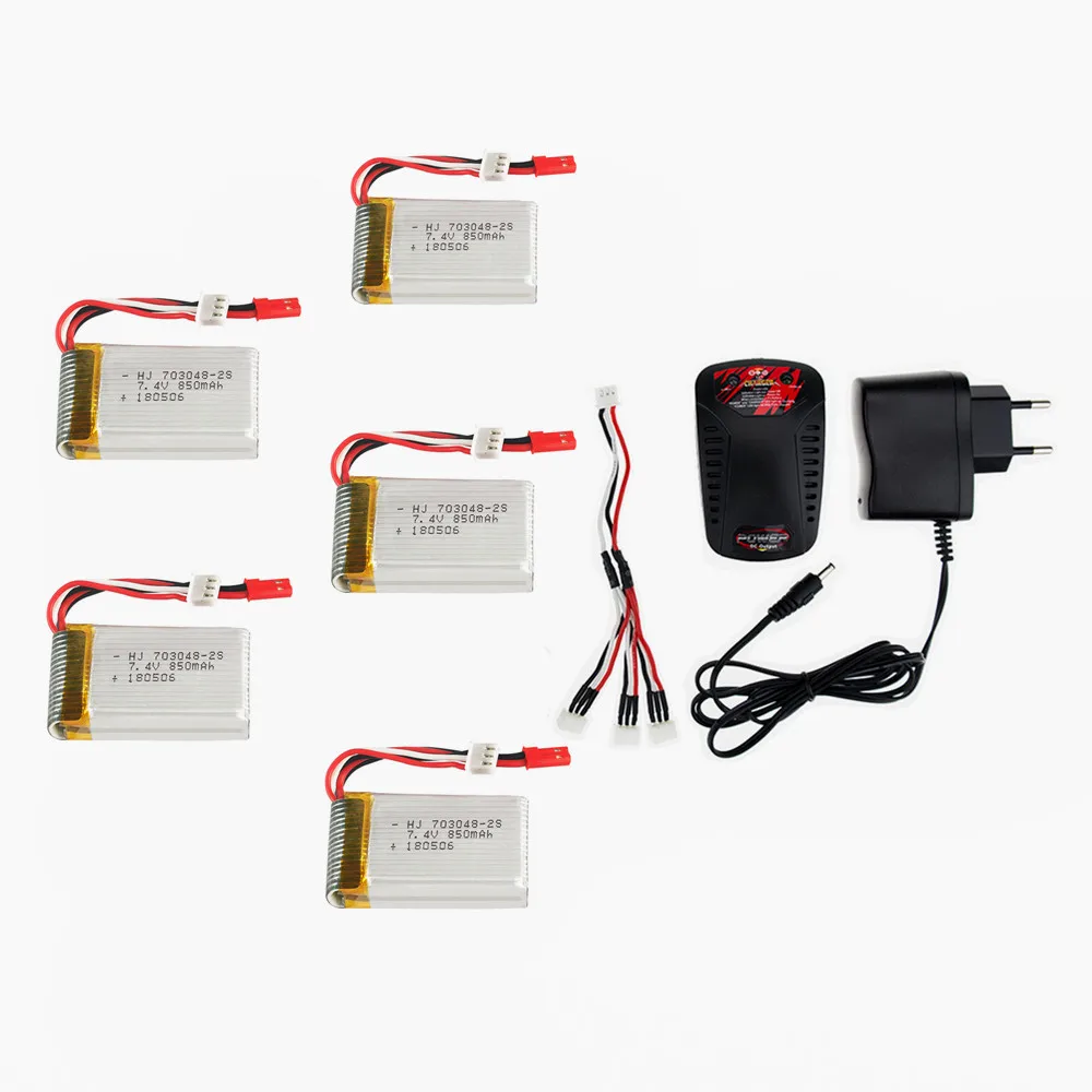 2 3 4 5 шт. 7 В 850 мАч 20C 703048 Lipo аккумулятор с зарядным устройством для Udi U829A U829X MJXRC X600 HQ