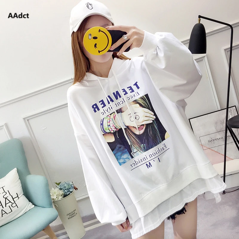 AAdct Новая осень свободные Корейский kpop Модные женские толстовки harajuku BTS