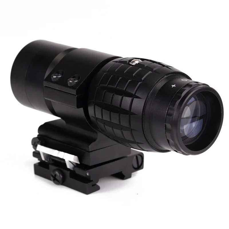 Тактический 3X лупа оптика прицелы прицел Подходит Aimpoint с откидной на сторону