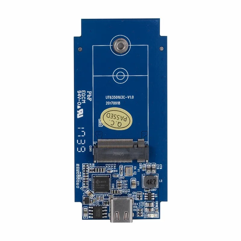 Uneatop UT63501U3C USB 3 1 Тип с разъемами типа C и M.2 NGFF SSD Алюминий внешний корпус для