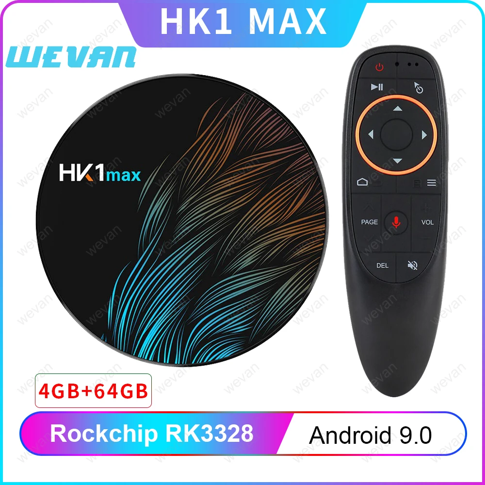 ТВ-приставка HK1 Max Android 9 0 2 ГБ 4 64 32 16 RK3328 1080p 4K Wi-Fi Netflix BT телеприставка Смарт