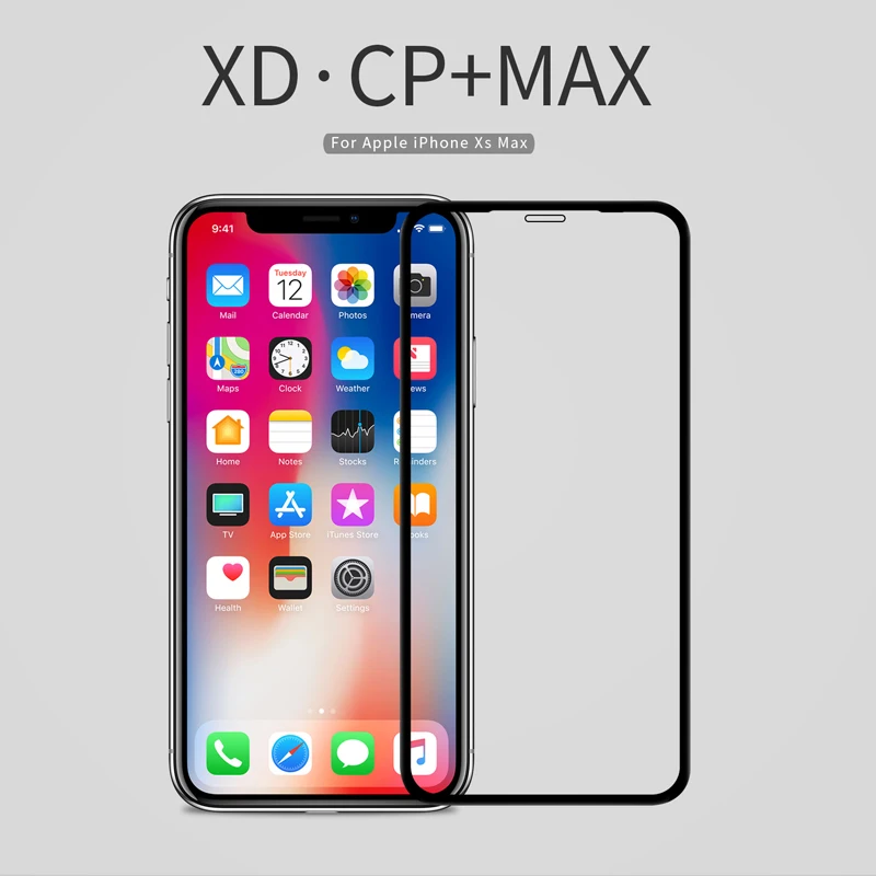 Nillkin glass film for iPhone Xs max curved full screen Anti-Explosion protector Anti-broken Screen Protector | Мобильные телефоны
