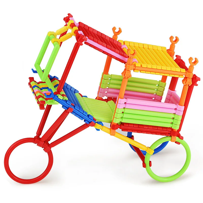 135 Pcs/Set Plastic Sticks Building Blocks Board Games for Children Adult Family Education Handmade DIY Toy Game Gift Toy|Настольные