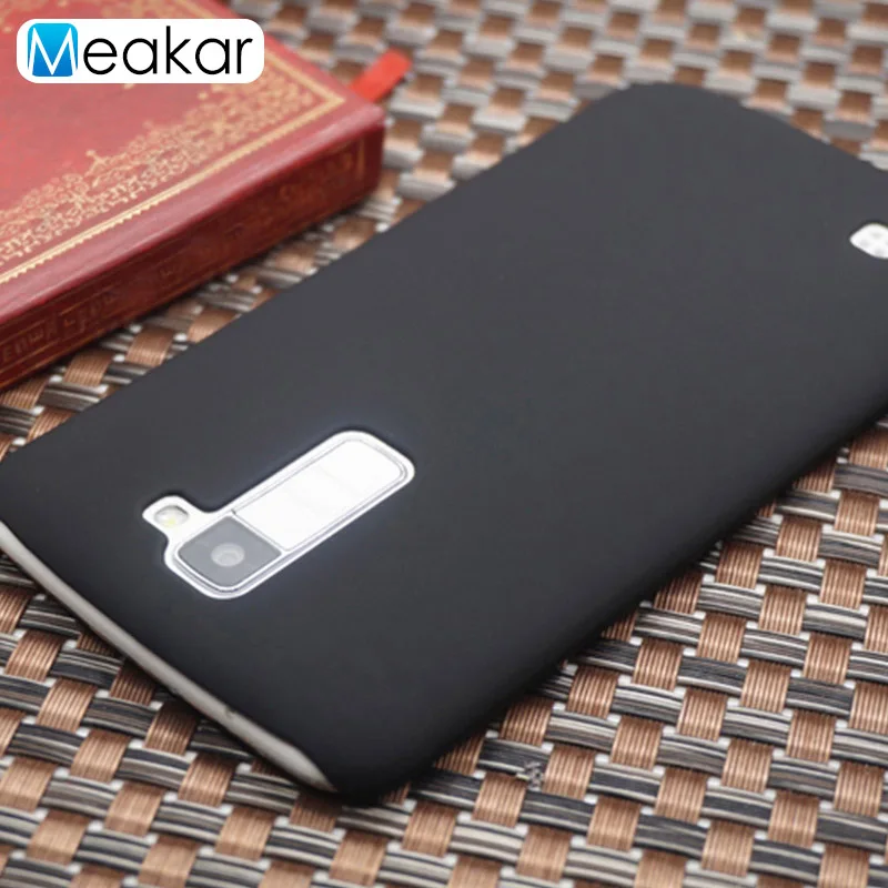 Матовая Пластик Coque 5.3For Lg K10 чехол для Lg K10 Lte двойной K410 K420 K420n K430 K430ds F670 телефона чехол-лента на заднюю панель - Цвет: black