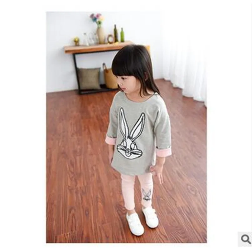 2 шт. весна осень девушки комплект одежды детская одежда костюм Младенца