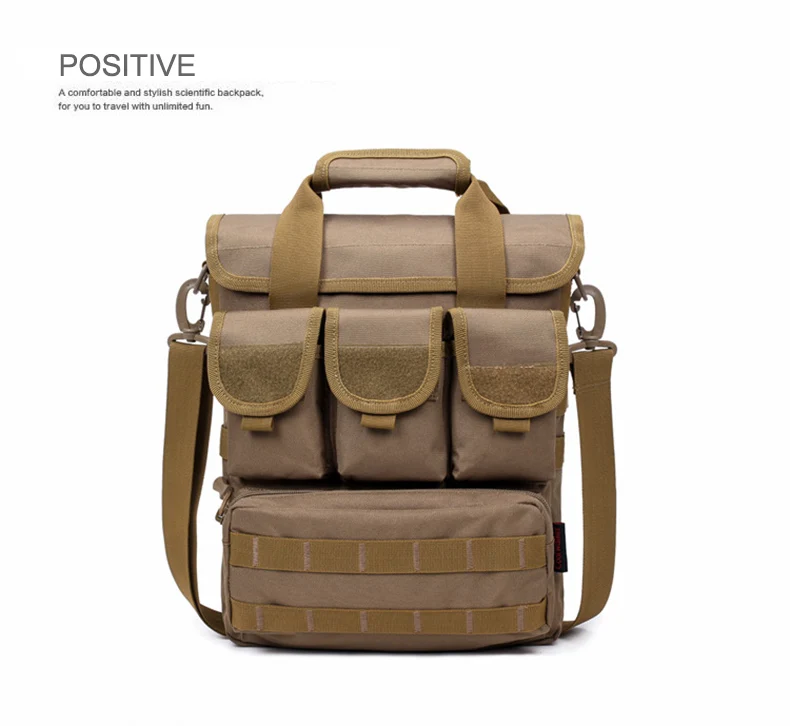 Мужская Сумка Molle камуфляжная парусиновая сумка через плечо многофункциональная сумка военный большой портфель дорожная деловая сумка XA73ZC