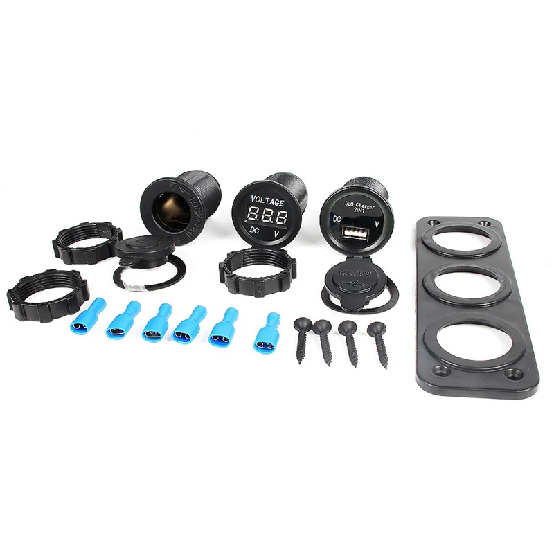 2в1 USB зарядное устройство адаптер вилка + разъем сплиттер порт красный синий