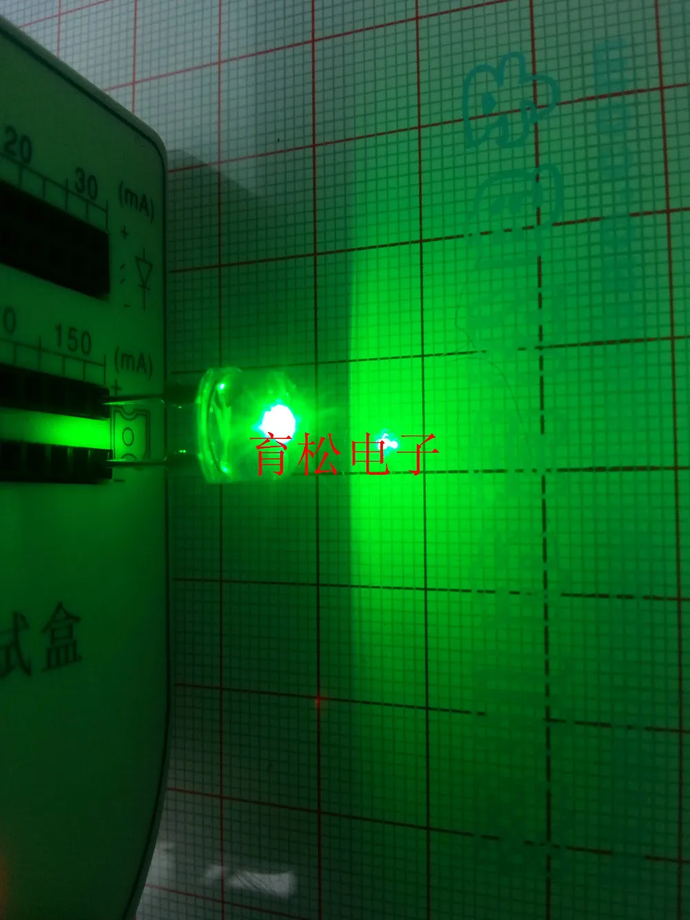 Free shipping 1000pcs 8mm green straw hat light emitting diode 8MM white led lamp tube | Электронные компоненты и