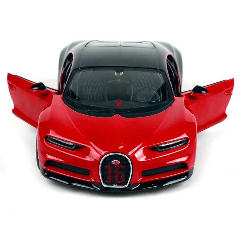 Maisto 1:24 Bugatti Chiron спортивная черная и красная литая под давлением модель Гоночная машина игрушка Новинка в коробке Новое поступление 31524