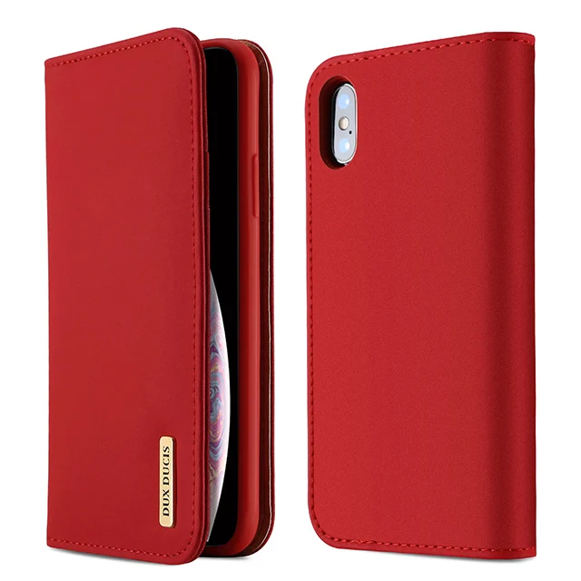 Чехол из натуральной кожи для iPhone 11 X XR XS DUX DUCIS винтажный Чехол-книжка 12 Pro Max 6 6S 7 8