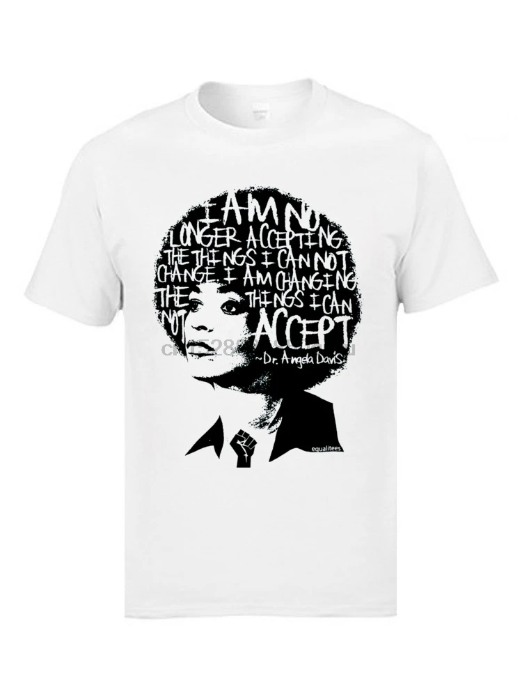 Angela Davis актера футболка с надписью Hair арт героя для мальчиков белый Out In The Night
