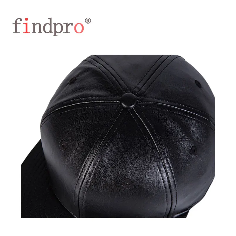 Findpro бейсбольная Кепка из искусственной кожи с пустым козырьком и костями для