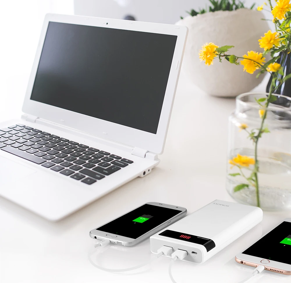 ROMOSS Sense 6P 20000mAh внешний аккумулятор портативный со светодиодным дисплеем двойной