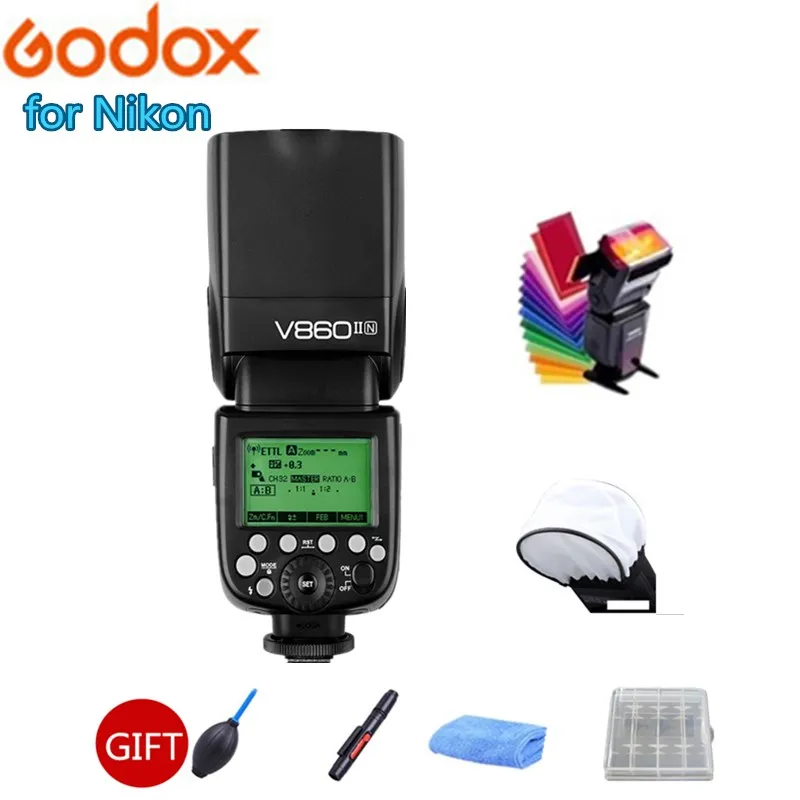 Godox Ving V860II N 2 4G Беспроводная TTL HSS литий ионная батарея для Камеры Вспышка Speedlite Nikon