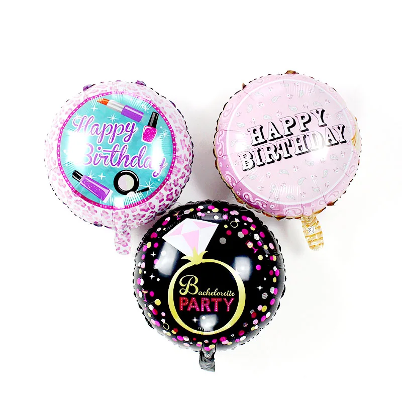 KAMMIZAD 18inch round bachelorette party balloon helium foil globos adult woman decorations ballons bridal shower baloons | Дом и сад