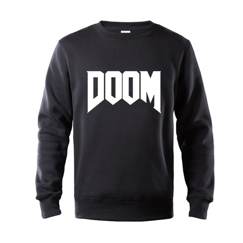 Толстовка с капюшоном DOOM зимний высококачественный мягкий хлопковый пуловер