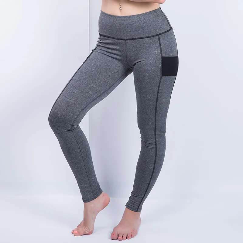Каминского Новый Фитнес Высокая Талия упругой супер стрейч Для женщин Леггинсы