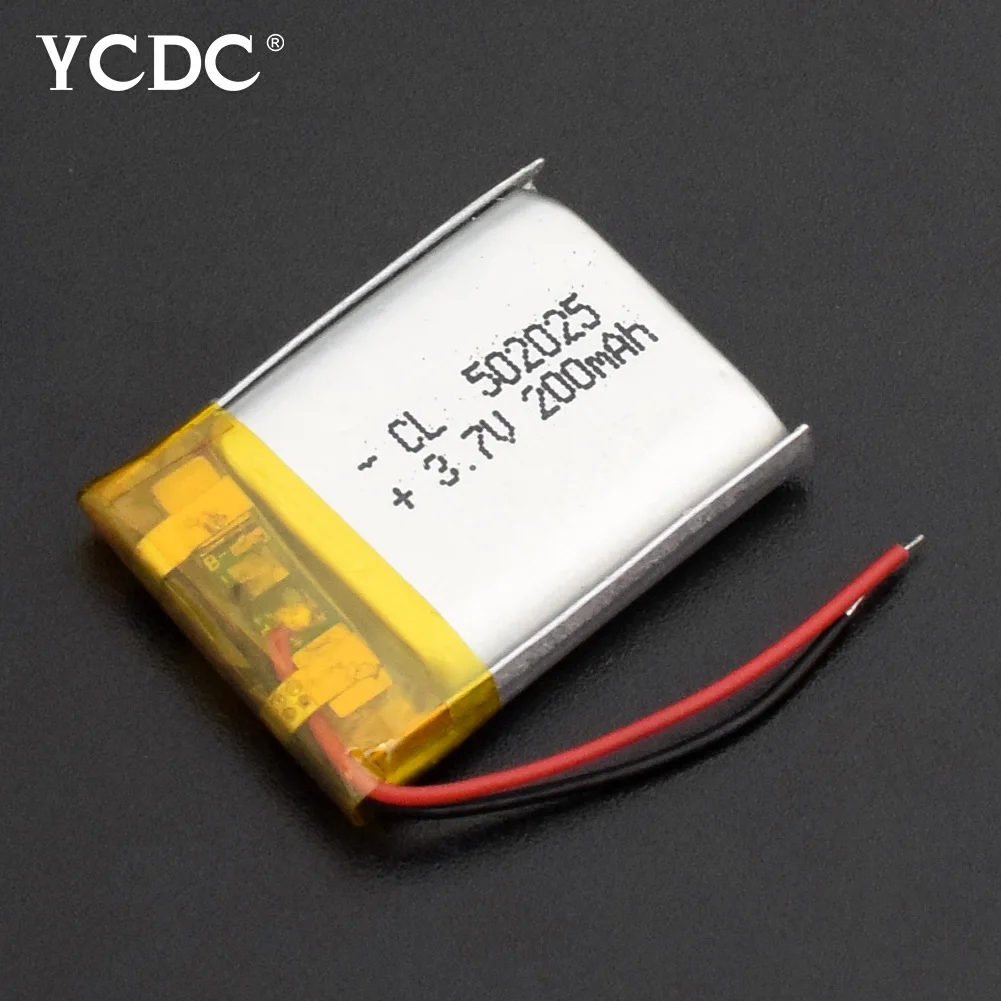 1/2/4 шт. китайский 502025 3,7 v литий-ионный аккумулятор 200 мАч литий-полимерный аккумулятор для портативный MP3 MP4 gps пульты дистанционного управления