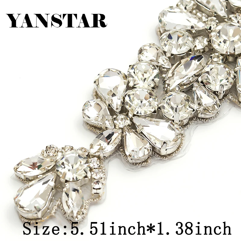 YANSTAR (1 шт.) оптовая продажа 14*5 см свадебный пояс из розового золота со стразами и