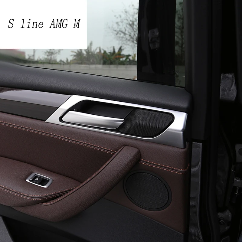 Автомобильный Стайлинг для BMW X3 F25 X4 F26 2014 2017 накладка на внутреннюю дверную ручку