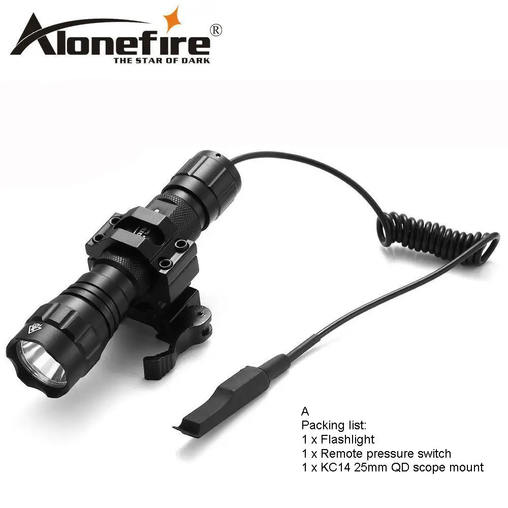 Tactics flashlight A AloneFire 501Bs тактический фонарь T6 L2 вспышка 501B светодиодный фонарь для охотничьего ружья+ пульт дистанционного управления - Испускаемый цвет: Tactics flashlight A