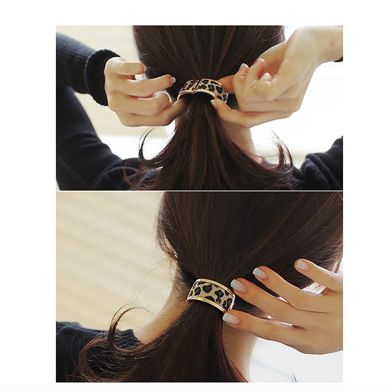 

Hot Sale 1pc Fashion Elastic Hair Bands Simple Circle Ponytail Hair Accessories For Women Girls