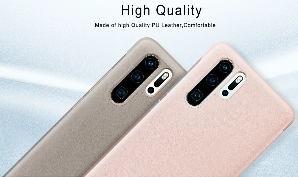 Для huawei P30 Pro Чехол CENMASO Smart View Wake Sleep Up флип-чехол кожаный защитный для huawei P30 P20 Pro флип-чехол