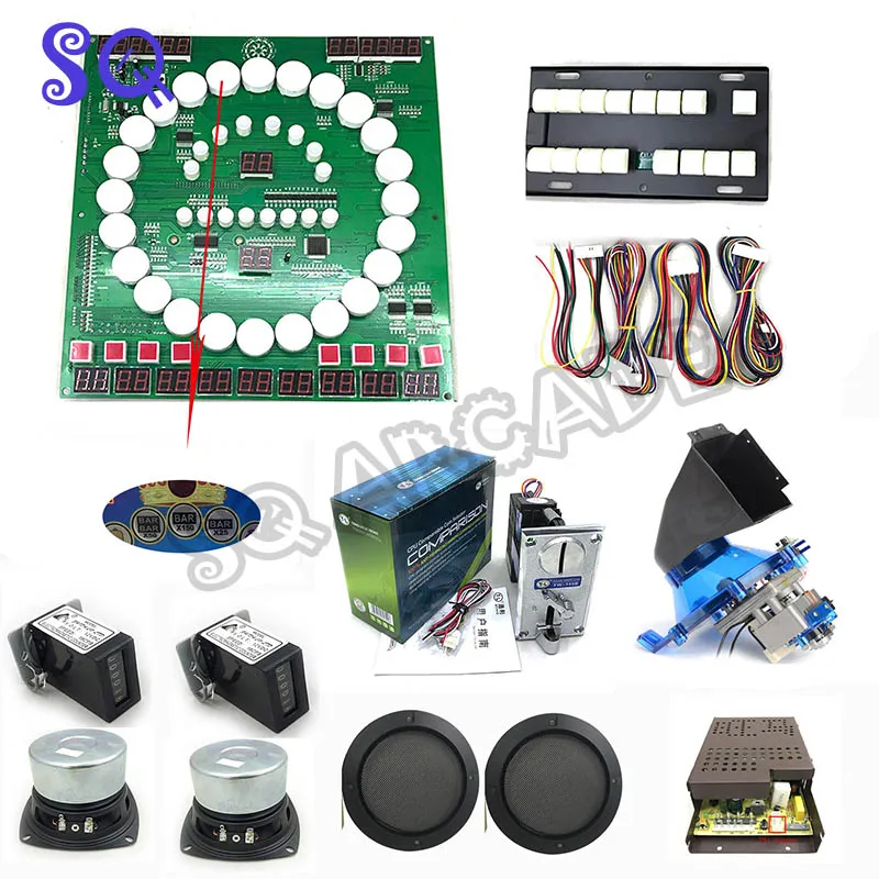 2 полные комплекты Марио PCB со жгутом проводов для казино/щелевая панель