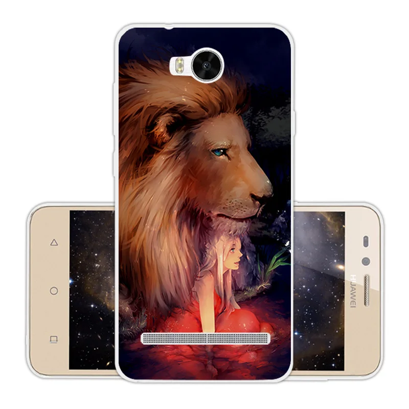 Для Huawei Ascend Y3 II задняя крышка Мягкий ТПУ прозрачный силиконовый чехол для ii
